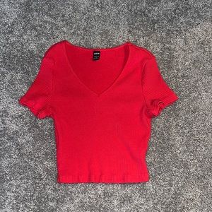 Red Crop Top